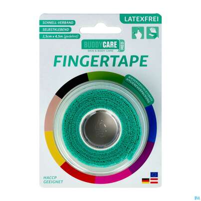 Tape Buddycare Med Finger Latexfrei Flexibel Kohaesiv. 2,5cmx 4,5m Gruen 1st, A-Nr.: 4781141 - 02