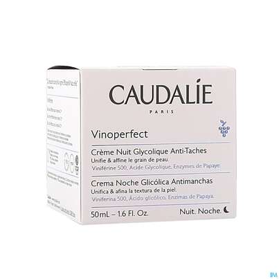 Sie sehen eine Packung Caudalie Vinopferfect Glykol-nachtcreme Anti-pigmentflecken 50ml, Produktbild: 04 Caudalie Vinopferfect Glykol-nachtcreme Anti-pigmentflecken 50ml, A-Nr.: 5246740 - 04
