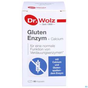 Dr.wolz Gluten Enzym +calcium Kapseln 60522 60st, A-Nr.: 4828285 - 01