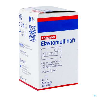 Elastische Binden Elastomull/haft 4mx 8cm 1st, A-Nr.: 0765079 - 02