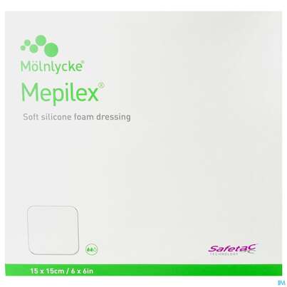 Wundverband Mepilex Silikon 15x 15cm 5st, A-Nr.: 2211824 - 02