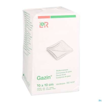 Mullkompressen Gazin Baumw.17faedig Unsteril 12fach 10x 10cm 100st, A-Nr.: 2386972 - 03