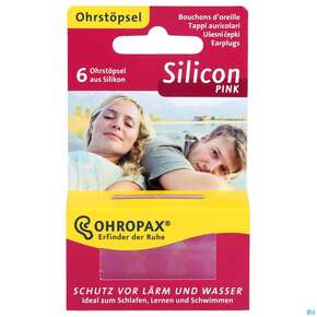 Ohrenschutz Ohropax Silicon G.laerm/wasser/wind Pink 6st, A-Nr.: 3036725 - 01