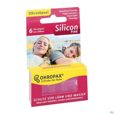 Ohrenschutz Ohropax Silicon G.laerm/wasser/wind Pink 6st, A-Nr.: 3036725 - 05