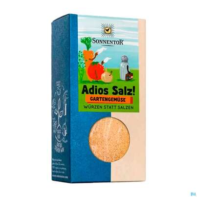Sie sehen eine Packung Sonnentor Adios Salz Gemuesemischung Gartengemuese 01214 55g, Produktbild: 06 Sonnentor Adios Salz Gemuesemischung Gartengemuese 01214 55g, A-Nr.: 5691581 - 06
