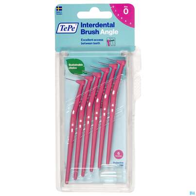 Tepe Interdentalbuersten Angle 0,4mm Pink 6st, A-Nr.: 3793260 - 02