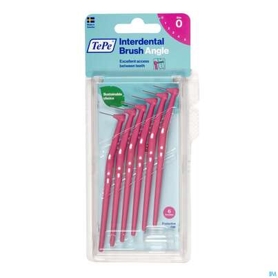 Tepe Interdentalbuersten Angle 0,4mm Pink 6st, A-Nr.: 3793260 - 04