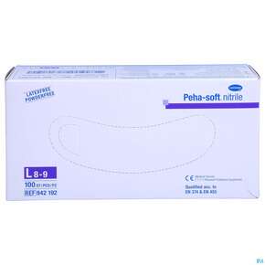 Untersuchungshandschuhe Peha/soft/puderfrei Nitrile Unsteril L 100st, A-Nr.: 3423385 - 01