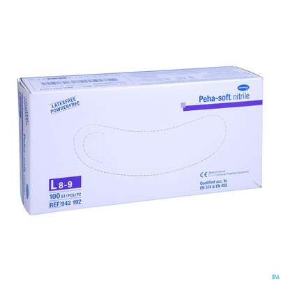 Untersuchungshandschuhe Peha/soft/puderfrei Nitrile Unsteril L 100st, A-Nr.: 3423385 - 05