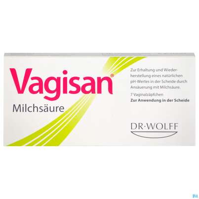 Vagisan Milchsaeure Vaginalzaepfchen 7st, A-Nr.: 4089474 - 01