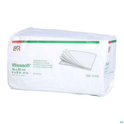 Vlieskompressen Vliwasoft 4fach/unsteril Lose 10x 20cm 100st, A-Nr.: 1017020 - 02