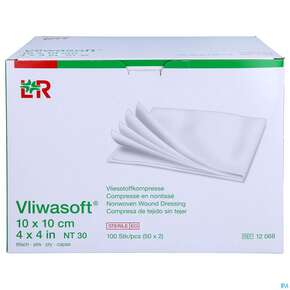 Vlieskompressen Vliwasoft 6fach Steril 10x 10cm 100st, A-Nr.: 1372761 - 01