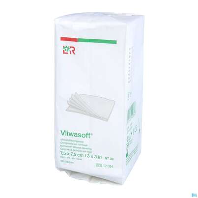 Vlieskompressen Vliwasoft 6fach/unsteril Lose 7,5x 7,5cm 100st, A-Nr.: 1372809 - 02