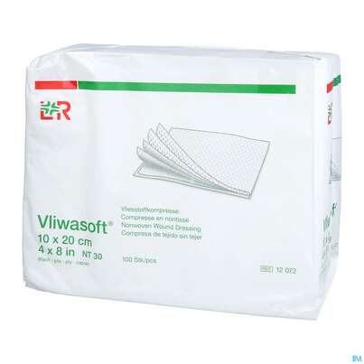 Vlieskompressen Vliwasoft 6fach/unsteril Lose 10x 20cm 100st, A-Nr.: 1372821 - 02