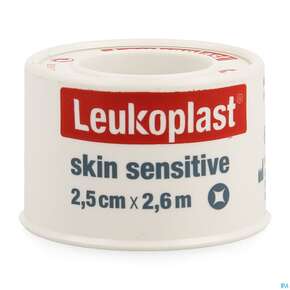 Wundverband Leukoplast Skin Sensitive Fixierverband Silikon Spule 2,5cmx 2,6m 76173 1st, A-Nr.: 5109865 - 01