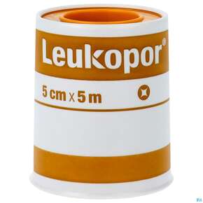 Wundpflaster Leukopor Rollenpflaster 5mx 5cm 0247400 1st, A-Nr.: 5020556 - 01