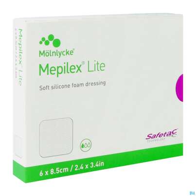 Wundverband Mepilex Silikon Lite 6x 8,5cm 5st, A-Nr.: 2829889 - 02