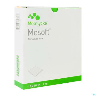 Vlieskompressen Mesoft/set Steril 10x 10cm 10x2 20st, A-Nr.: 3322767 - 02