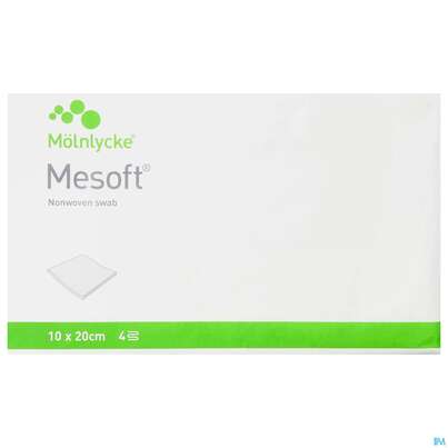 Vlieskompressen Mesoft Unsteril 10x 20cm 100st, A-Nr.: 1652236 - 01