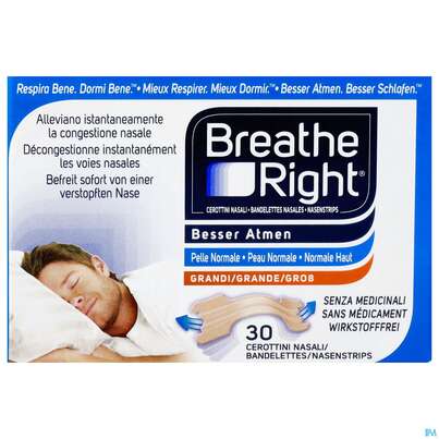 Nasen Strips Besser Atmen Breathe Right Nasen Pfl Beige Gross 30st, A-Nr.: 3589884 - 01