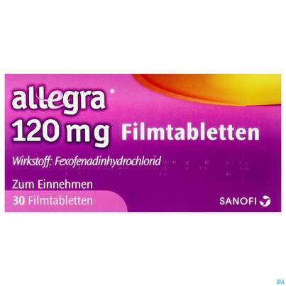 Allegra Filmtabl 120mg 30st, A-Nr.: 5515973 - 01