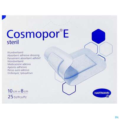 Wundverband Cosmopor/e Steril Selbstklebend 8x 10cm 25st, A-Nr.: 2773752 - 01