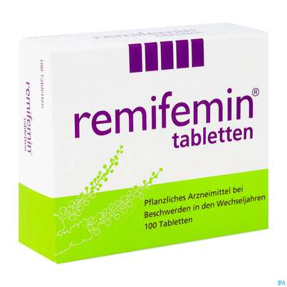 Sie sehen eine Packung Remifemin Tabl 100st, Produktbild: 04 Remifemin Tabl 100st, A-Nr.: 1339284 - 04