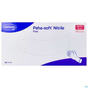 Untersuchungshandschuhe Peha/soft/puderfrei Nitrile Unsteril Fino L 150st, A-Nr.: 3836549 - 01