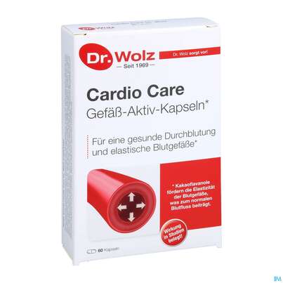 Sie sehen eine Packung Dr.wolz Cardio Care Kapseln 60567 60st, Produktbild: 05 Dr.wolz Cardio Care Kapseln 60567 60st, A-Nr.: 4782270 - 05