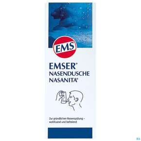 Emser Kombipack Nasendusche Plus 4x Nasenspuelsalz 2,5g 1pk, A-Nr.: 4007499 - 01