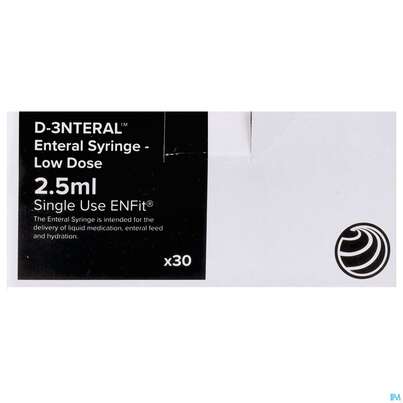 Sie sehen eine Packung Flocare Spritze Enfit 2,5ml 30st, Produktbild: 01 Flocare Spritze Enfit 2,5ml 30st, A-Nr.: 4369831 - 01