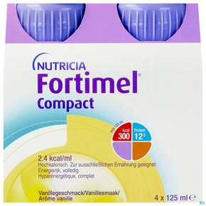 Fortimel/compact/2.4 125ml Vitalflasche Vanille 4st, A-Nr.: 4294079 - 01
