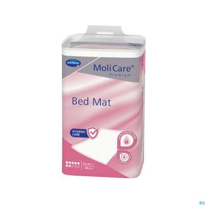 Sie sehen eine Packung Inkontinenz Molicare Premium/bed Mat 7 Tropfen 60x90cm 25st, Produktbild: 02 Inkontinenz Molicare Premium/bed Mat 7 Tropfen 60x90cm 25st, A-Nr.: 4522215 - 02