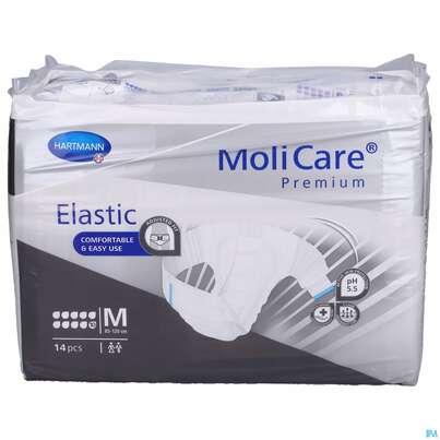 Inkontinenz Molicare Premium/elastic 10 Tropfen M 14st, A-Nr.: 5174271 - 01