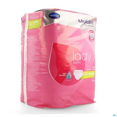 Sie sehen eine Packung Inkontinenz Molicare Premium/lady/pants Tropfen 5 Medium 8st, Produktbild: 06 Inkontinenz Molicare Premium/lady/pants Tropfen 5 Medium 8st, A-Nr.: 4918806 - 06