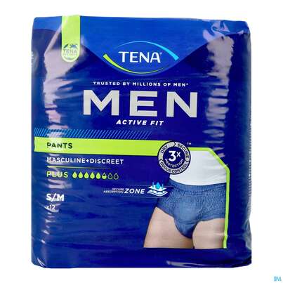 Inkontinenz Tena Men/active Fit Pants S/m Blau 12st, A-Nr.: 4745814 - 02