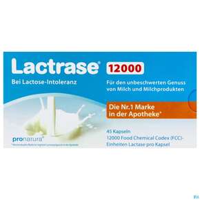 Lactrase Kapseln 12.000 Fcc -pro Natura 45st, A-Nr.: 4797231 - 01