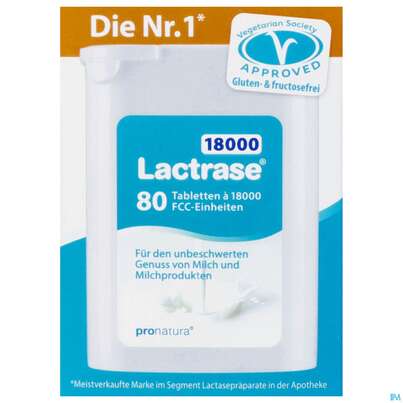 Lactrase Tabl/im Spender 18.000 Fcc -pro Natura 80st, A-Nr.: 4545481 - 01