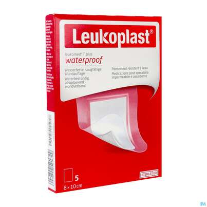 Wundverband Leukomed/t Plus/leukopor Folienverband/+auflage Steril 8x10cm 5st, A-Nr.: 4746713 - 03