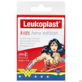 Wundpflaster Leukoplast/kids/hero Wonderwoman 6cmx 1m 76458 1st, A-Nr.: 5376572 - 01