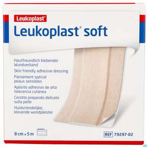 Wundpflaster Leukoplast/soft 5mx 8cm 7929702 1st, A-Nr.: 4803954 - 01