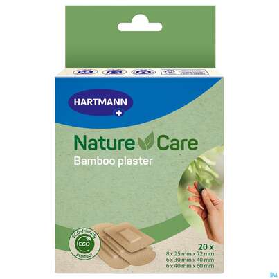 Nature&amp;care Bambus Pflaster Strips Mix 3 Groessen 20st, A-Nr.: 5759528 - 01