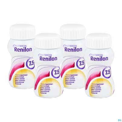 Sie sehen eine Packung Renilon 125ml Vitalflasche 7.5 Karamel 4st, Produktbild: 02 Renilon 125ml Vitalflasche 7.5 Karamel 4st, A-Nr.: 4119755 - 02