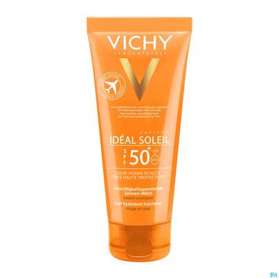 Sie sehen eine Packung Sonnenprodukte Vichy Ideal Soleil Familienmilch Lsf50+ 100ml, Produktbild: 02 Sonnenprodukte Vichy Ideal Soleil Familienmilch Lsf50+ 100ml, A-Nr.: 4604829 - 02