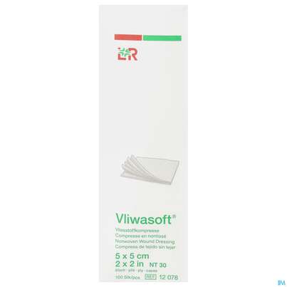 Vlieskompressen Vliwasoft 6fach/unsteril Lose 5x 5cm 100st, A-Nr.: 1372790 - 01