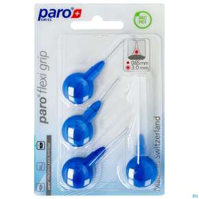 Zahnbuersten Paro Flexigrip 3,0mm Blau 4st, A-Nr.: 2652712 - 01