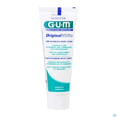 Sie sehen eine Packung Zahnpaste Gum Original White 1745 75ml, Produktbild: 12 Zahnpaste Gum Original White 1745 75ml, A-Nr.: 3115749 - 12